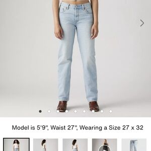 Levi's Women's Straight Leg Light Blue Jeans